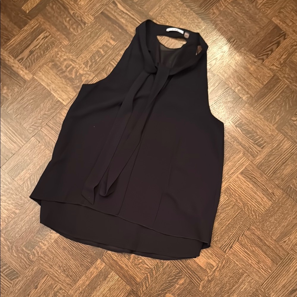 Dex Elegant Black Sleeveless Blouse size XS